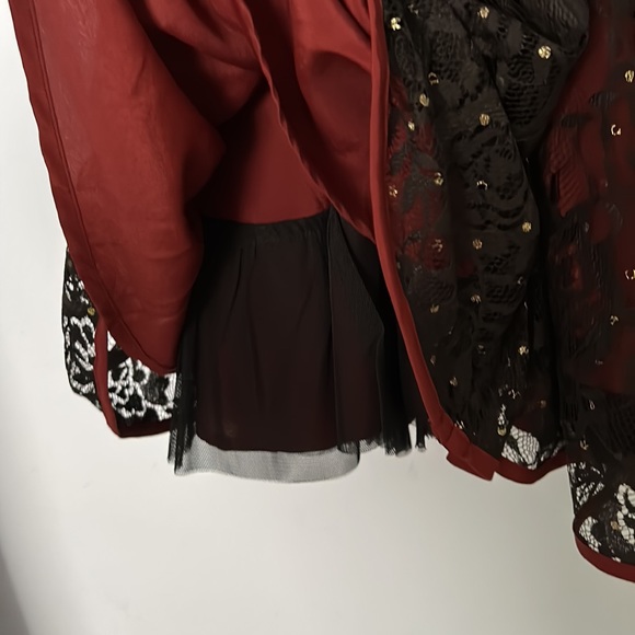 Free people party dress mini red lace size 4 - Picture 7 of 7